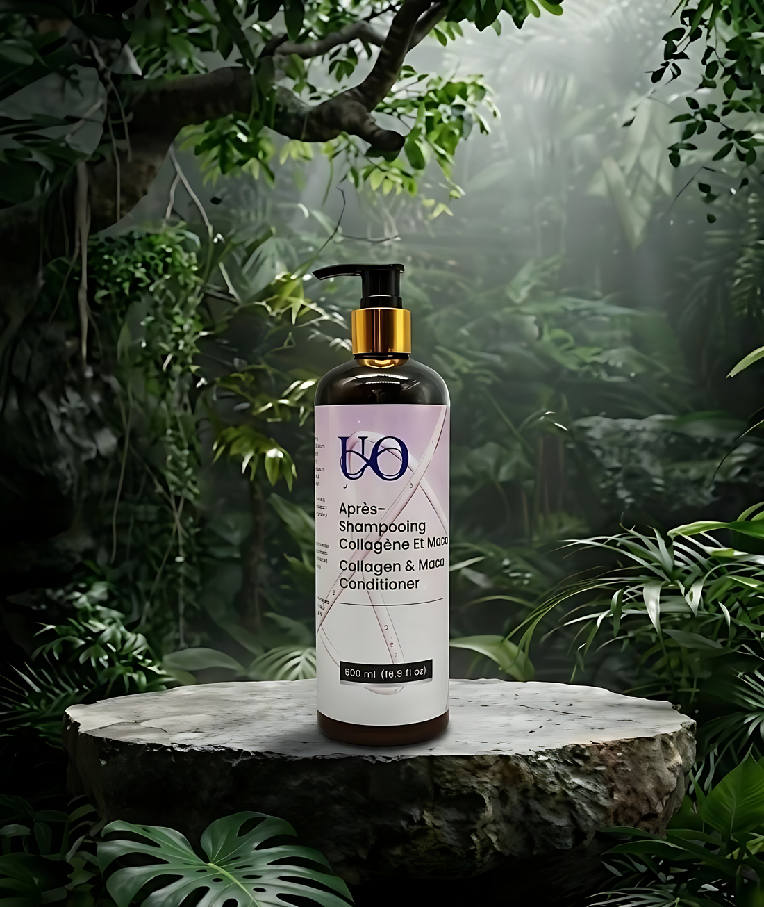 Après-shampooing Collagène & Maca 500 ml – Force & Soin | Univers Ophelia