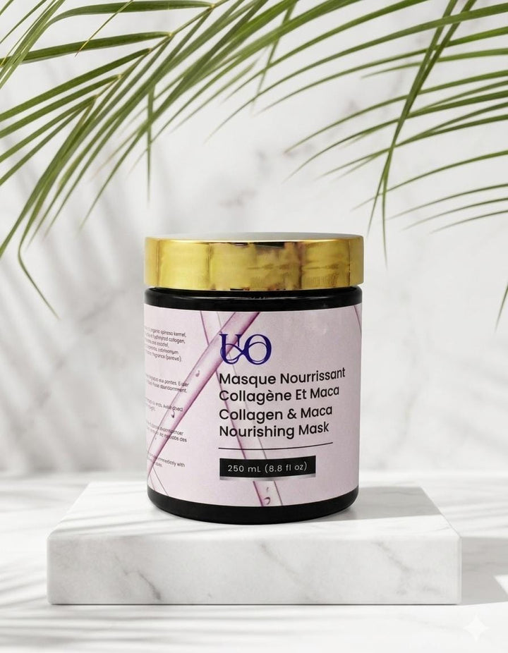 Masque Collagène & Maca 250 ml – Force & Réparation | Univers Ophelia