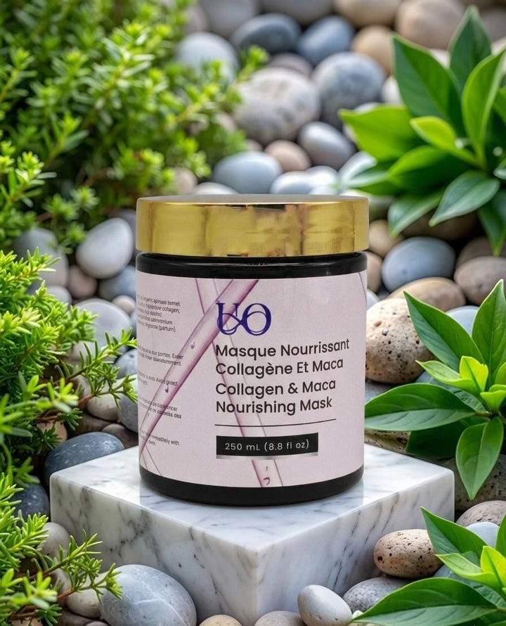 Masque Collagène & Maca 250 ml – Force & Réparation | Univers Ophelia