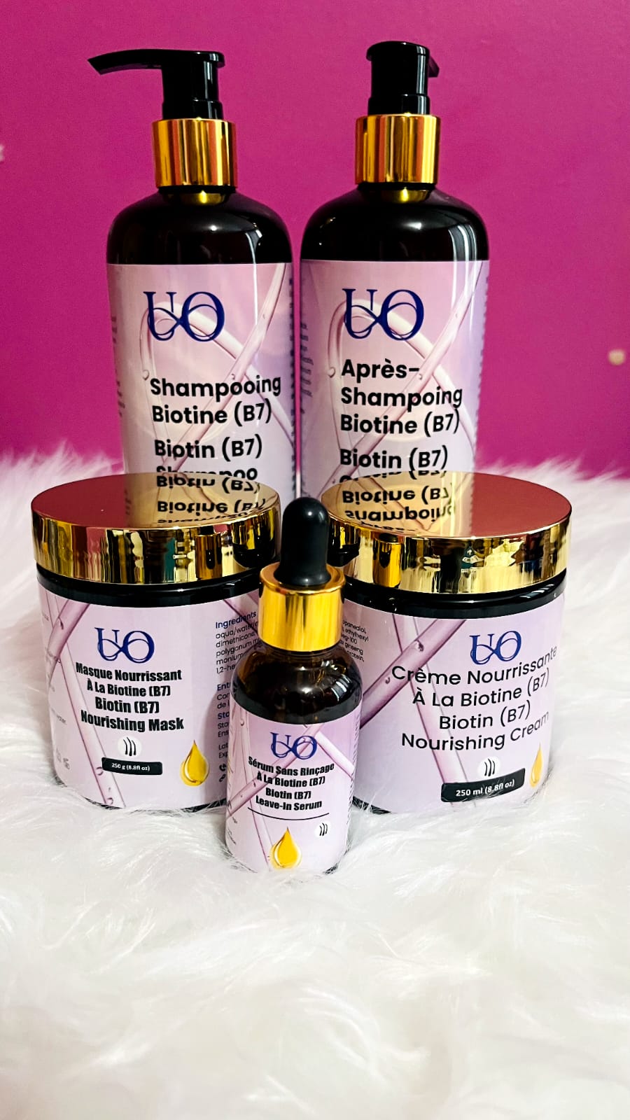 Kit Complet Biotine – Pousse & Renforcement des Cheveux | Univers Ophelia